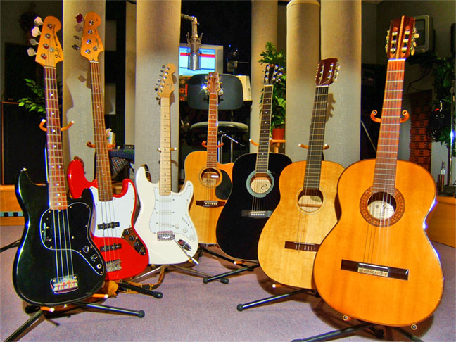 guitars pictures delineation